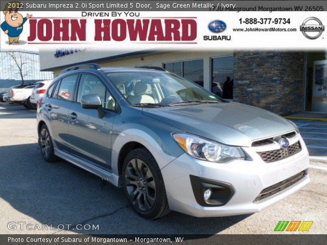 2012 Subaru Impreza 2.0i Sport Limited 5 Door in Sage Green Metallic