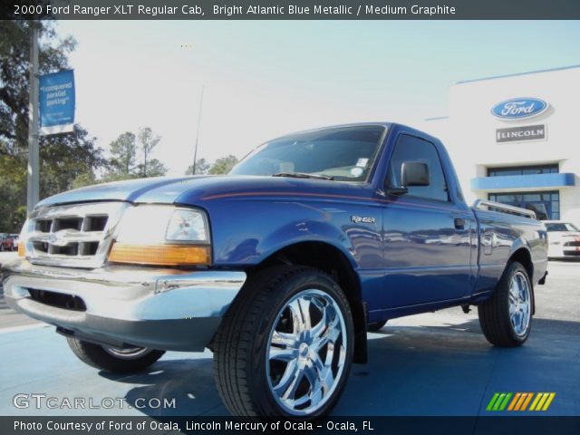 2000 Ford Ranger XLT Regular Cab in Bright Atlantic Blue Metallic