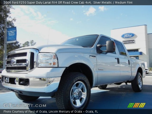 2006 Ford F250 Super Duty Lariat FX4 Off Road Crew Cab 4x4 in Silver Metallic