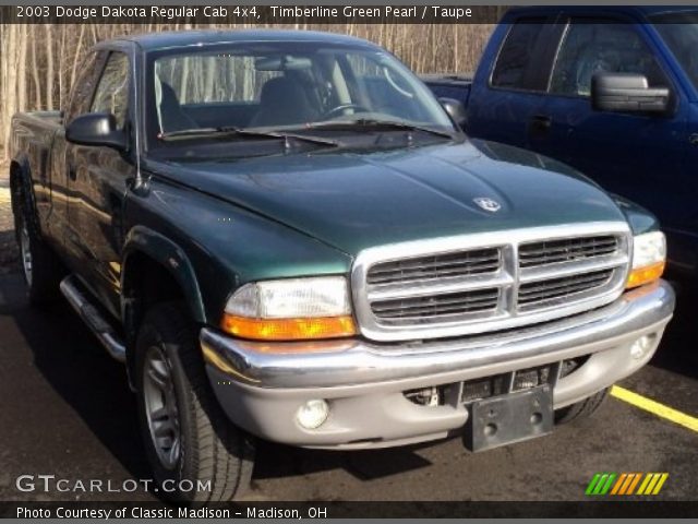 2003 Dodge Dakota Regular Cab 4x4 in Timberline Green Pearl