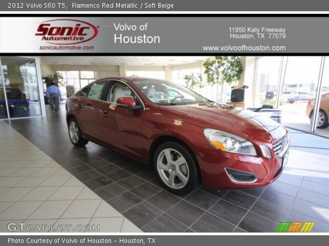 2012 Volvo S60 T5 in Flamenco Red Metallic