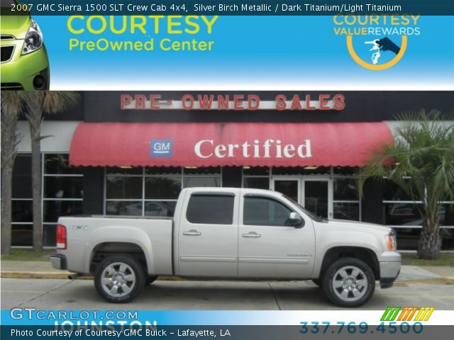 2007 GMC Sierra 1500 SLT Crew Cab 4x4 in Silver Birch Metallic