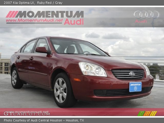 2007 Kia Optima LX in Ruby Red