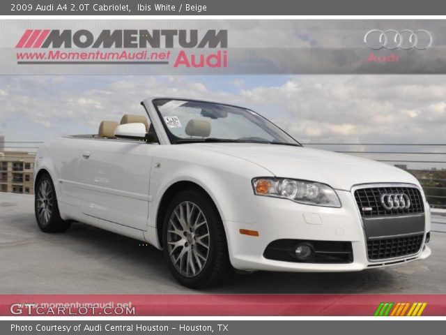 2009 Audi A4 2.0T Cabriolet in Ibis White
