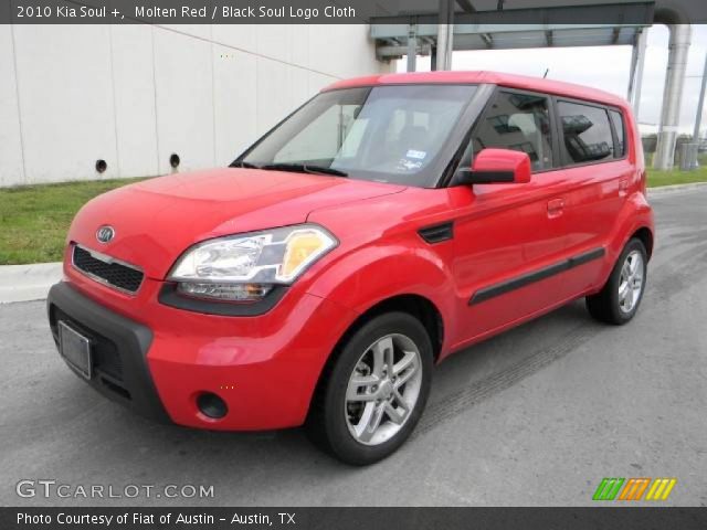 2010 Kia Soul + in Molten Red