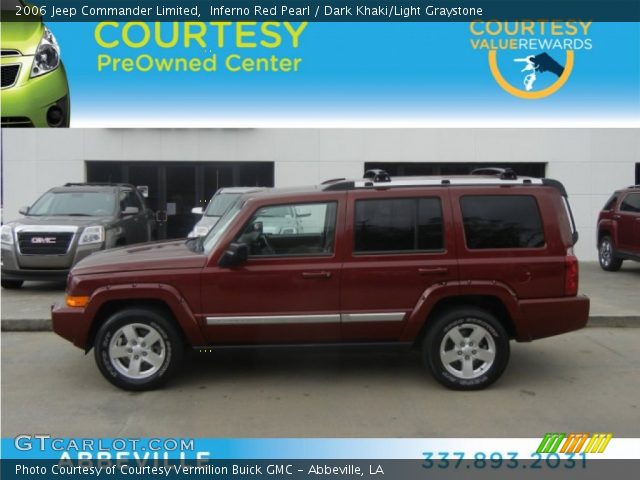2006 Jeep Commander Limited in Inferno Red Pearl