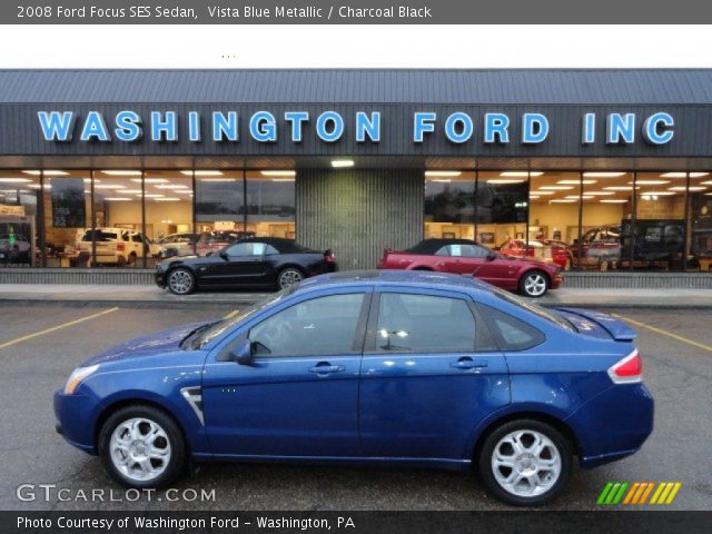 2008 Ford Focus SES Sedan in Vista Blue Metallic