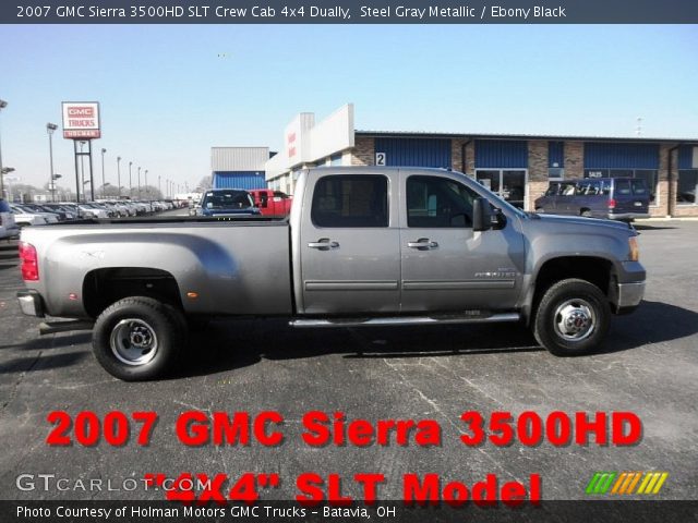 2007 GMC Sierra 3500HD SLT Crew Cab 4x4 Dually in Steel Gray Metallic