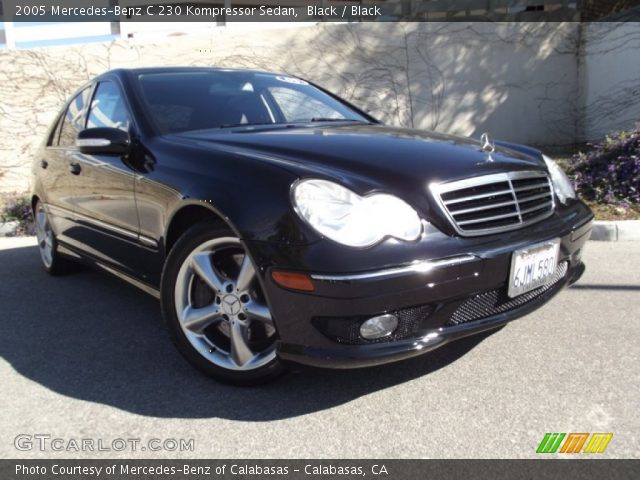 2005 Mercedes-Benz C 230 Kompressor Sedan in Black