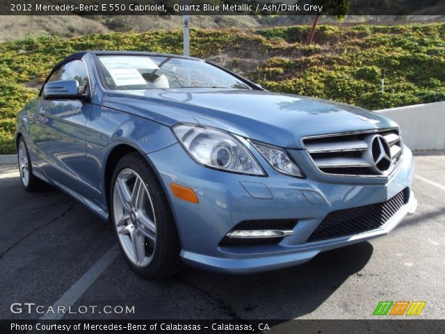 2012 Mercedes-Benz E 550 Cabriolet in Quartz Blue Metallic