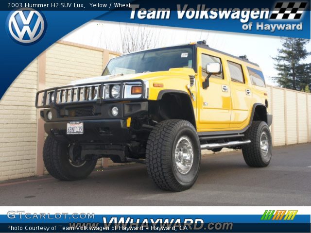 2003 Hummer H2 SUV Lux in Yellow