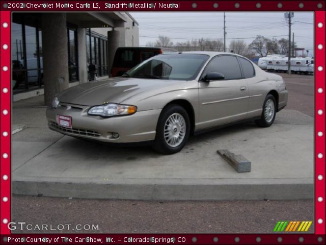 2002 Chevrolet Monte Carlo LS in Sandrift Metallic