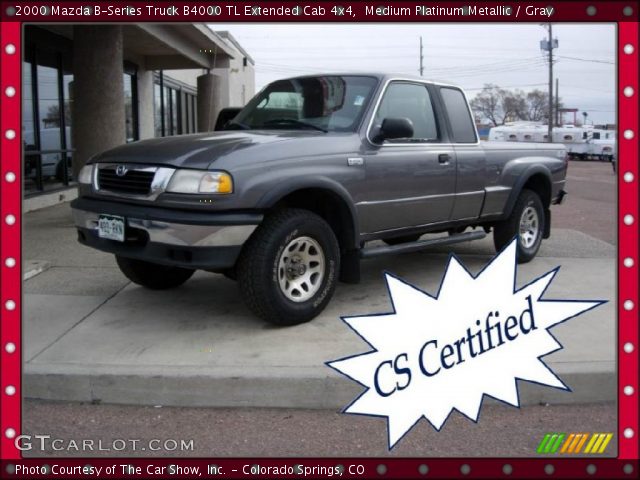 2000 Mazda B-Series Truck B4000 TL Extended Cab 4x4 in Medium Platinum Metallic