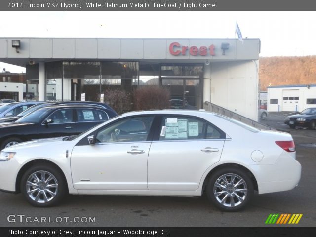 2012 Lincoln MKZ Hybrid in White Platinum Metallic Tri-Coat