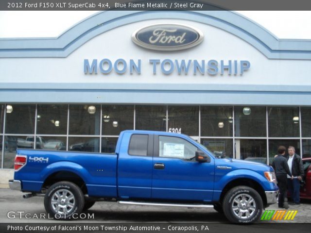 2012 Ford F150 XLT SuperCab 4x4 in Blue Flame Metallic