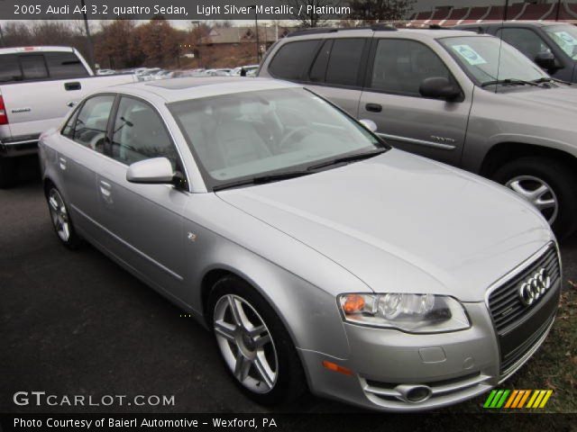 2005 Audi A4 3.2 quattro Sedan in Light Silver Metallic