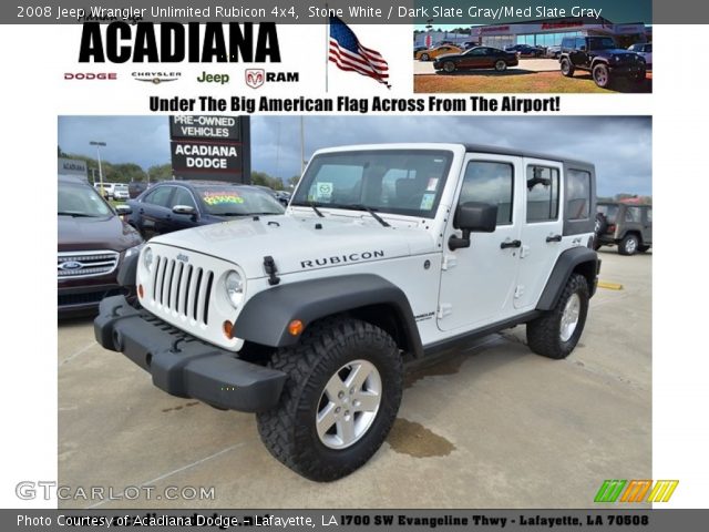 2008 Jeep Wrangler Unlimited Rubicon 4x4 in Stone White