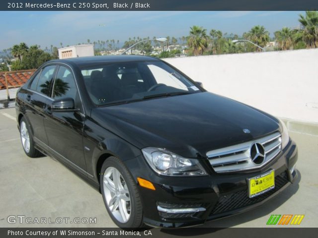 2012 Mercedes-Benz C 250 Sport in Black