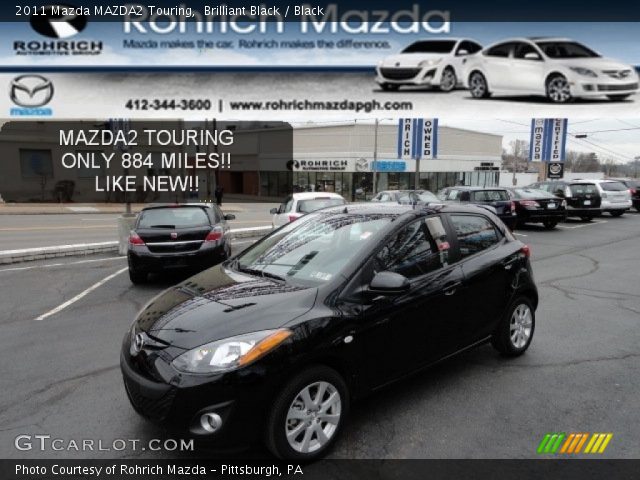2011 Mazda MAZDA2 Touring in Brilliant Black