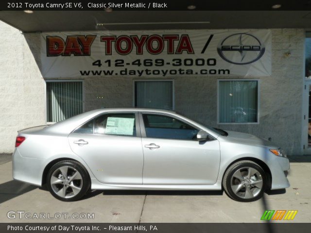 2012 Toyota Camry SE V6 in Classic Silver Metallic
