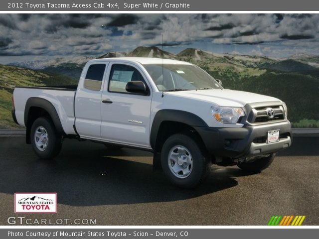 2012 Toyota Tacoma Access Cab 4x4 in Super White