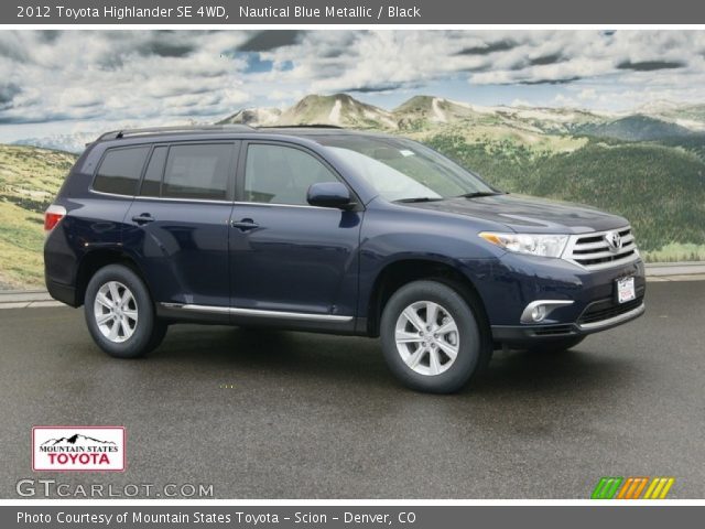 2012 Toyota Highlander SE 4WD in Nautical Blue Metallic