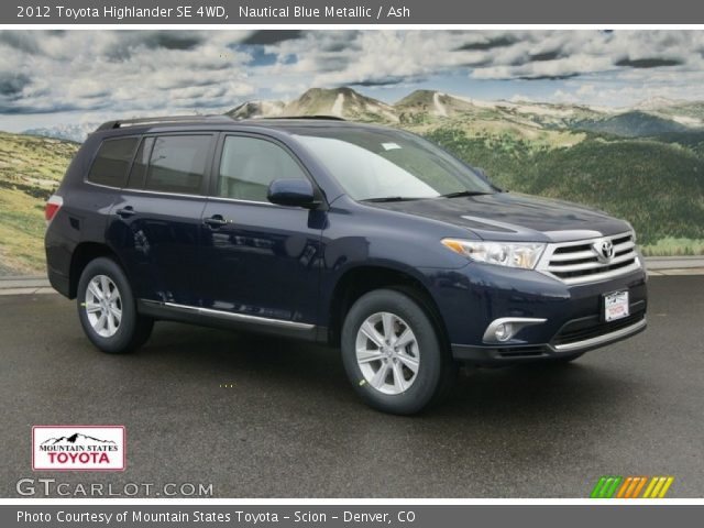 2012 Toyota Highlander SE 4WD in Nautical Blue Metallic