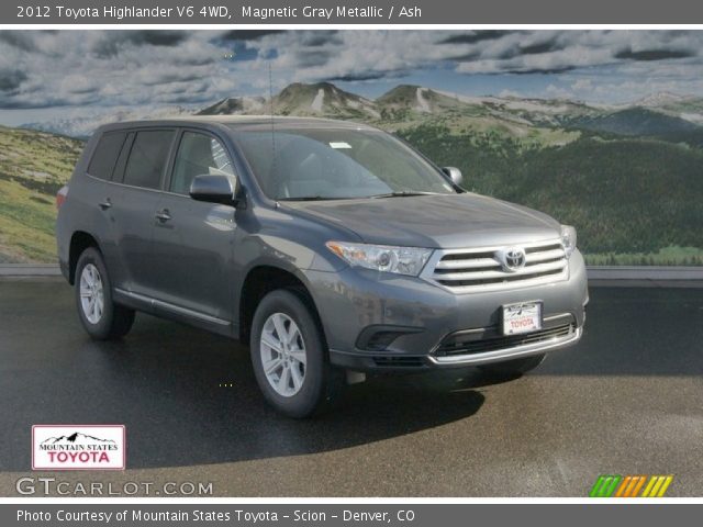 2012 Toyota Highlander V6 4WD in Magnetic Gray Metallic