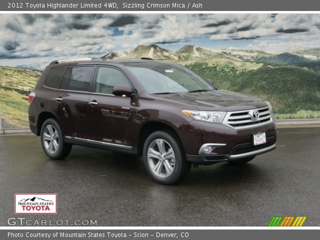 2012 Toyota Highlander Limited 4WD in Sizzling Crimson Mica