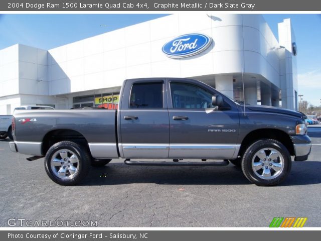 2004 Dodge Ram 1500 Laramie Quad Cab 4x4 in Graphite Metallic