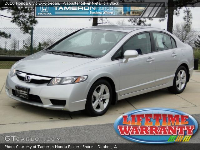 2010 Honda Civic LX-S Sedan in Alabaster Silver Metallic