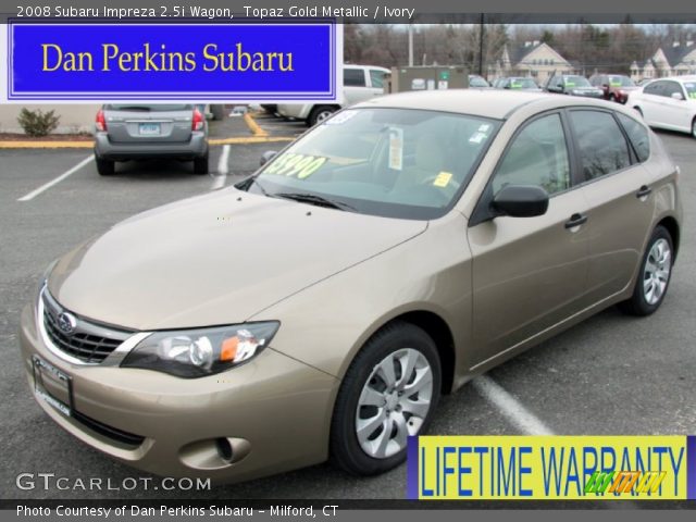2008 Subaru Impreza 2.5i Wagon in Topaz Gold Metallic