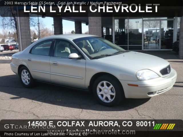 2003 Mercury Sable GS Sedan in Gold Ash Metallic