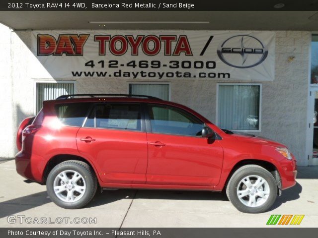 2012 Toyota RAV4 I4 4WD in Barcelona Red Metallic