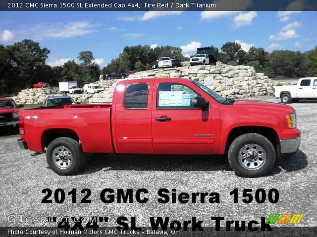 2012 GMC Sierra 1500 SL Extended Cab 4x4 in Fire Red