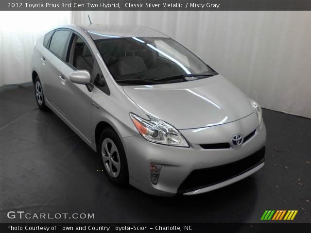 2012 Toyota Prius 3rd Gen Two Hybrid in Classic Silver Metallic