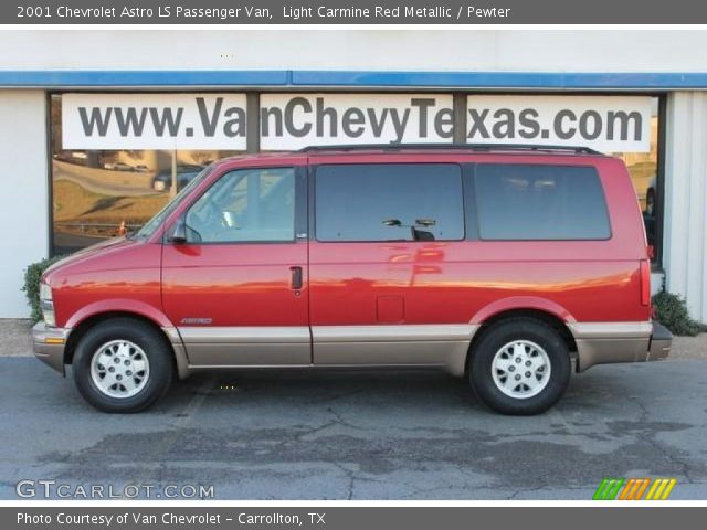 2001 Chevrolet Astro LS Passenger Van in Light Carmine Red Metallic