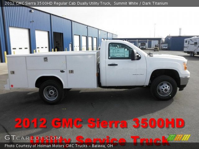 2012 GMC Sierra 3500HD Regular Cab Dually Utility Truck in Summit White