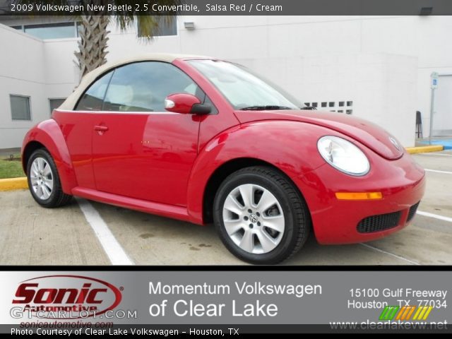 2009 Volkswagen New Beetle 2.5 Convertible in Salsa Red
