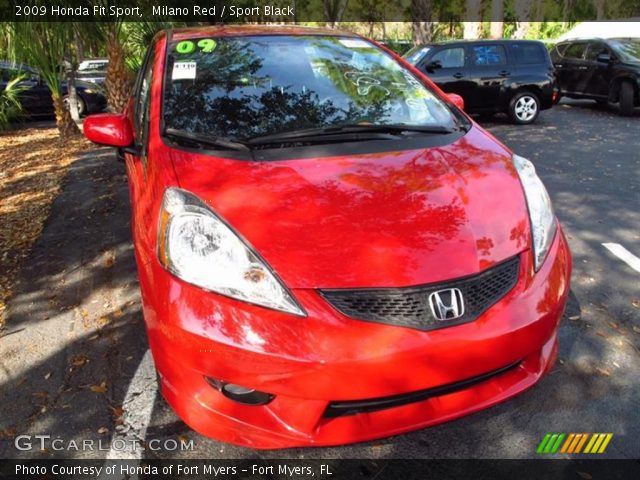 2009 Honda Fit Sport in Milano Red