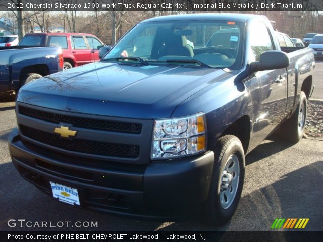 2012 Chevrolet Silverado 1500 Work Truck Regular Cab 4x4 in Imperial Blue Metallic