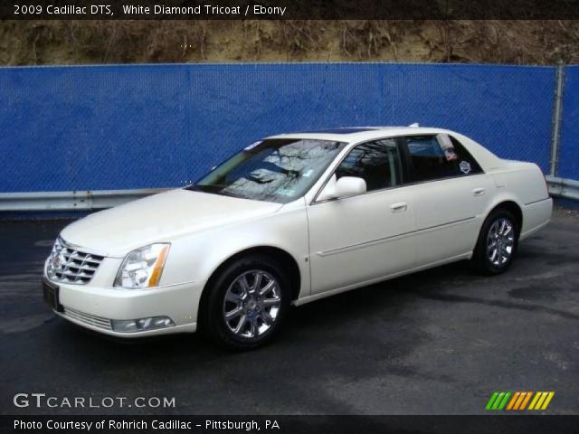 2009 Cadillac DTS  in White Diamond Tricoat