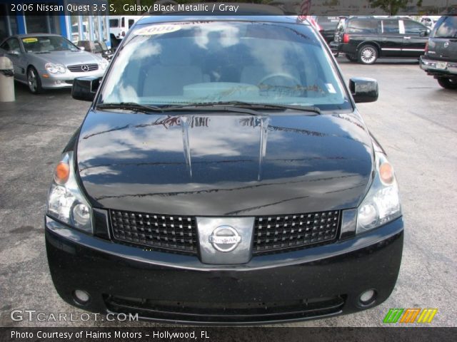 2006 Nissan Quest 3.5 S in Galaxy Black Metallic