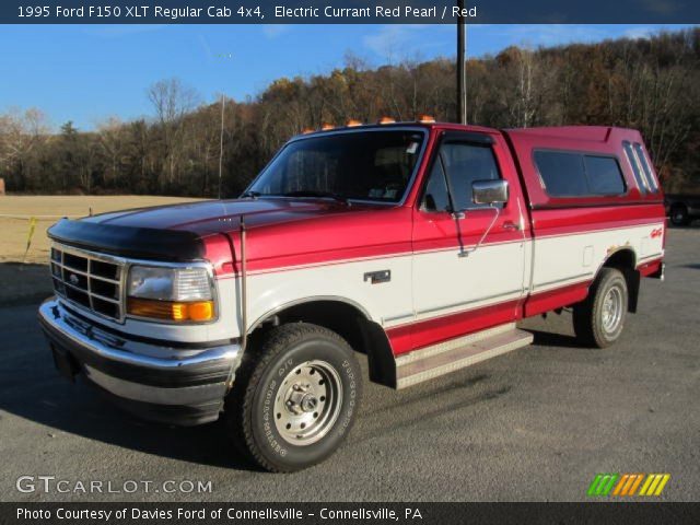 1995 Ford F150 XLT Regular Cab 4x4 in Electric Currant Red Pearl