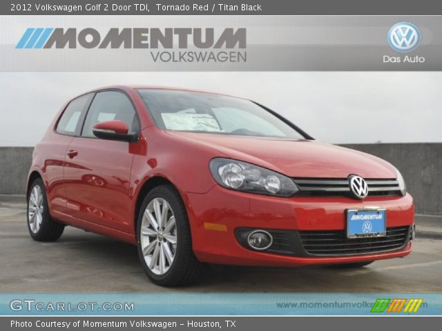 2012 Volkswagen Golf 2 Door TDI in Tornado Red