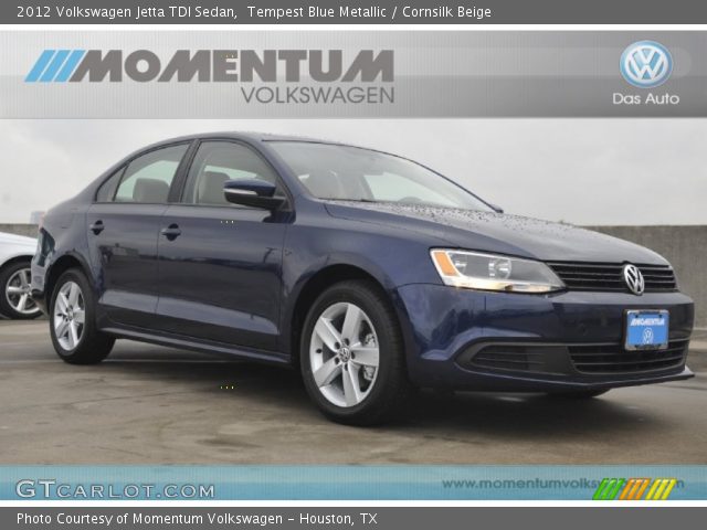 2012 Volkswagen Jetta TDI Sedan in Tempest Blue Metallic