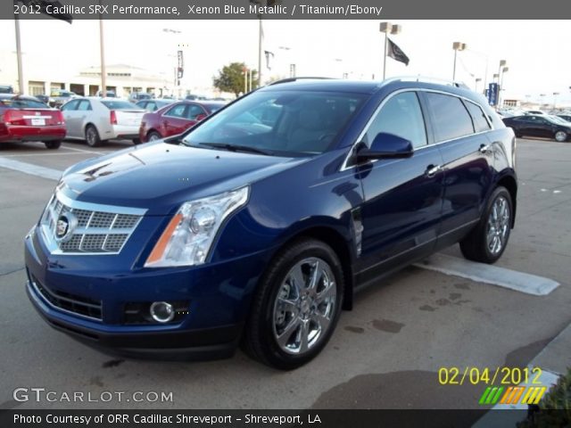 2012 Cadillac SRX Performance in Xenon Blue Metallic