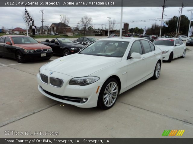 2012 BMW 5 Series 550i Sedan in Alpine White