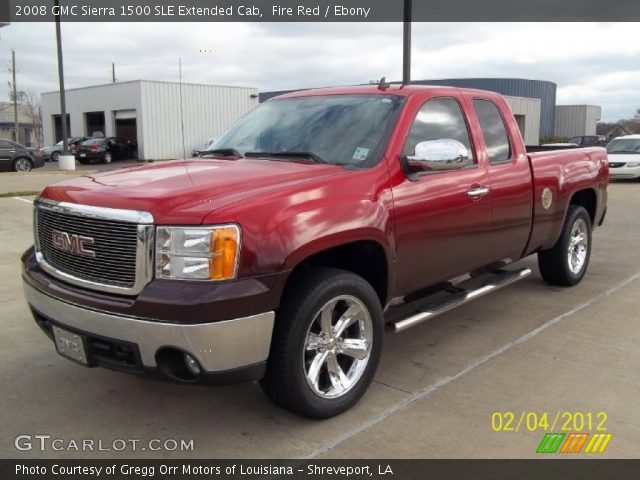 2008 GMC Sierra 1500 SLE Extended Cab in Fire Red