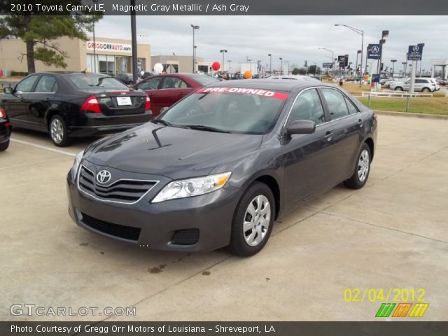 2010 Toyota Camry LE in Magnetic Gray Metallic